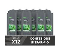 Dove, Doccia Dove Men+Care Mineral & Sage, Docciaschiuma Uomo 3 in 1 Idratante Corpo, Viso e Capelli, con Tecnologia MicroMoisture, Dona 24 Ore di Idratazione, 12 Pezzi da 250 ml