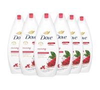 Dove Doccia Reviving al Melograno e Ibisco, Bagnodoccia Idratante, Formula Delicata sul Microbioma della Pelle, al 92%* Biodegradabile, Bagnodoccia Uomo e Donna, 12 Pezzi da 250 ml