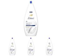 Dove Docciaschiuma Idratante, Formula con Idratante Dermo-Naturale, con 1/4 di Crema, Dermatologicamente Testato, Bagnoschiuma Uomo e Donna, 100% Bottiglia Riciclata* 750 ml (Confezione da 4)