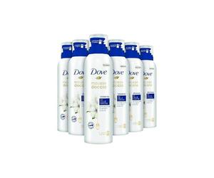 Dove Docciaschiuma Mousse Original, Olio di Cotone, 6x200 ml | Mousse Doccia, Pelle Più Morbida per 24 Ore, Ideale per la Depilazione, Senza SLS