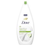 Dove Docciaschiuma Rinfrescante, Idratante Dermo-Naturale, Cetriolo e Tè Verde, 1/4 Crema Idratante, Dermatologicamente Testato, Bagnoschiuma Uomo e Donna, 100% Bottiglia Riciclata* 750 ml