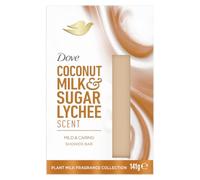 Dove Docciaschiuma Solido Coconut Milk & Sugar Lychee, con Latte Vegetale di Cocco, Note di Cocco e Dolce Litchi, 100% Detergenti Delicati, Senza Solfati, Formula Delicata