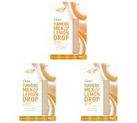 Dove Docciaschiuma Solido Turmeric Milk & Lemond Drop, con Latte Vegetale di Curcuma, Note di Limone Dolce e Fiori d'Arancio, 100% Detergenti Delicati, Senza Solfati, Formula Delicata