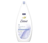 Dove Docciaschiuma Talco, Formula con Idratante Dermo-Naturale, con 1/4 di Crema Idratante, Dermatologicamente Testato, Bagnoschiuma Uomo e Donna, 100% Bottiglia Riciclata* 750 ml