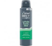Dove Men+Care Whole Body Deo Deodorante Spray Uomo per Tutto il Corpo Bamboo + Aloe 150 ml, Deodorante Corpo Multi-Zona con 0% Sali di Alluminio, Protezione Anti-Odore fino a 72 Ore