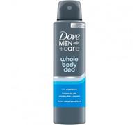 Dove Men+Care Whole Body Deo Deodorante Spray Uomo per Tutto il Corpo Marine + Blue Cypress 150 ml, Deodorante Corpo Multi-Zona con 0% Sali di Alluminio, Protezione Anti-Odore fino a 72 Ore