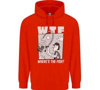 Dove È Il Pesce WTF Divertente Felpa Da Pescatore Per Bambini