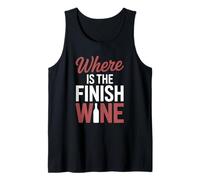 Dove è Il Vino Finale Divertente Running Marathin Canotta