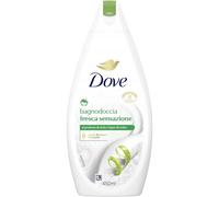 Dove Bagnodoccia Fresca Sensazione, Idratante Dermo-Naturale, Mela e Legno di Cedro, 1/4 Crema Idratante, Dermatologicamente Testato, Bagnoschiuma Uomo e Donna, 100% Bottiglia Riciclata* 450ml
