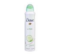 Dove deodorante Spray 250 ml- [confezione da 3] Go Fresh con cetriolo e te verde