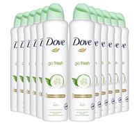 Dove deodorante Spray 250 ml- [confezione da 3] Go Fresh con cetriolo e te verde