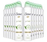 DOVE GO FRESH DEODORANTE SPRAY CUCUMBER, MAXI FORMATO, 12 PEZZI DA 250ML