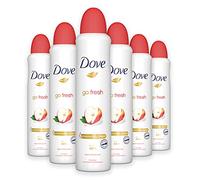 Dove Go Fresh Deodorante Spray Mela e Tè Bianco, Maxi Formato, 6 Pezzi da 250 ml