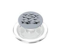 Dove i gabbiani volano sagoma nera PopSockets PopGrip per MagSafe
