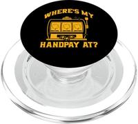 Dov'è il mio Handpay? Lucky Slot Machine Vegas PopSockets PopGrip per MagSafe