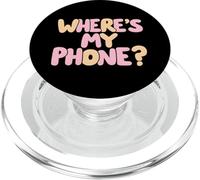 Dov'è il mio telefono Citazione minima divertente PopSockets PopGrip per MagSafe