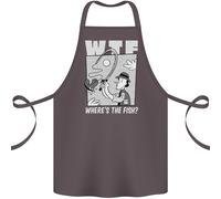 Dov'è Il Pesce WTF Divertente Per La Pesca Cotone Grembiule 100% Biologico