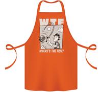 Dov'è Il Pesce WTF Divertente Per La Pesca Cotone Grembiule 100% Biologico