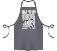 Dov'è Il Pesce WTF Divertente Per La Pesca Cotone Grembiule 100% Biologico