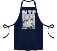 Dov'è Il Pesce WTF Divertente Per La Pesca Cotone Grembiule 100% Biologico