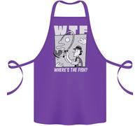 Dov'è Il Pesce WTF Divertente Per La Pesca Cotone Grembiule 100% Biologico