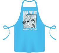 Dov'è Il Pesce WTF Divertente Per La Pesca Cotone Grembiule 100% Biologico