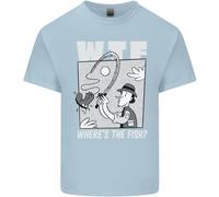 Dov'è Il Pesce WTF Maglietta Divertente Da Pesca Per Bambini Ragazzi E Ragazze