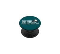 Dov'è il weekend? Tapiro Kawaii addormentato PopSockets PopGrip Adesivo