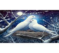 dove Jigsaw Puzzle impossibili 1000 Pezzi Decorazione per la casa. Rilassamento e Intelletto per Adulti e Bambini da 12 Anni 75x50cm/1000pcs