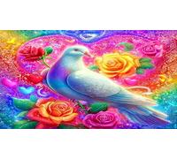 dove Jigsaw Puzzle Impossible 1000Pcs Decorazione per la casa. Rilassamento e Intelletto per Adulti e Bambini da 12 Anni 38x52cm/1000pcs
