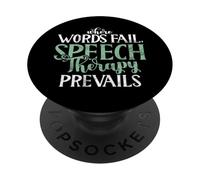 Dove le parole falliscono la logopedia prevale la logopedia PopSockets PopGrip Adesivo