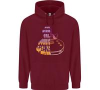 Dove Le Parole Falliscono La Musica Parla Chitarra Rock Uomo Felpa