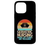 Dove le storie di vita sono tesoro infermiera geriatrica Custodia per iPhone 14 Pro Max