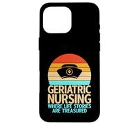 Dove le storie di vita sono tesoro infermiera geriatrica Custodia per iPhone 16 Pro Max