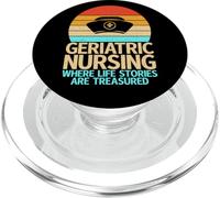 Dove le storie di vita sono tesoro infermiera geriatrica PopSockets PopGrip per MagSafe