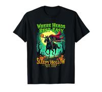 Dove Le Teste riposano Facile Cavaliere Senza Testa Sleepy Hollow Maglietta