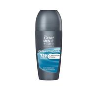 Dove Men+Care avanzato, deodorante roll-On Clean Comfort anti-traspirazione, protegge 72 ore dall'odore del corpo e dal sudore, 50 ml, 6 pezzi