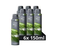 Dove Men+Care Advanced Extra Fresh Deodorante Spray, offre fino a 72 ore di protezione contro il sudore - 6 x 150 ml - Confezione risparmio