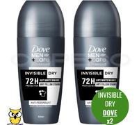 DOVE MEN CARE DEODORANTE E UOMO ROLL-ON 50 ML INVISIBLE DRY 2 PEZZI