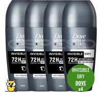 DOVE MEN CARE DEODORANTE E UOMO ROLL-ON 50 ML INVISIBLE DRY 4 PEZZI