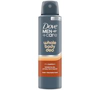 Dove Men+Care Whole Body Deo Deodorante Spray Uomo per Tutto il Corpo Cedar + Shea Butter 150 ml, Deodorante Corpo Multi-Zona con 0% Sali di Alluminio, Protezione Anti-Odore fino a 72 Ore
