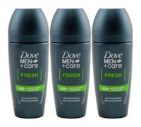 Dove MEN Deo Roll On FRESH 3 X 50ML 48H Protezione Anti-Traspirante Deodorante