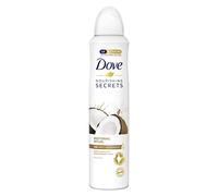 Dove Nutriente Secrets Fiore di cocco e gelsomino con ¼ crema idratante Antitraspirante Aerosol profumo di lunga durata deodorante fresco 6 x 250 ml