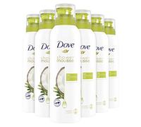Dove Olio di cocco doccia schiuma infusa con oli essenziali Doccia Mousse per 24 ore morbidezza 200 ml confezione da 6