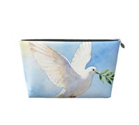 Dove Olive Branch - Trousse da viaggio in pelle, impermeabile, per cosmetici