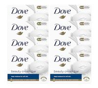 Dove Original Beauty Cream Bar 3 in 1 deterge, idrata e nutre Sapone da bagno senza solfati per una pelle morbida e liscia, adatto per l'uso quotidiano, 8x90 g
