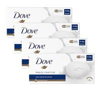Dove Original Beauty Cream Bar 3 in 1 deterge, idrata e nutre Sapone da bagno senza solfati per una pelle morbida e liscia, adatto per l'uso quotidiano 6x90 g, confezione da 4