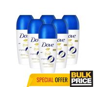 Dove Original Roll-On Deodorante Advanced Care Stay Fresh & Dry 50ml 6-Pack