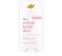 Deodorante Dove Stick Whole Body Deo 75ml, Deodorante per tutto il corpo, Profumo di Lamponi e Rosa, Protezione dagli odori fino a 24 ore, Dermatologicamente testato, Ginecologicamente testato