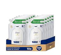 Dove Sapone Mani Detergente Cremoso Idratante, Ricarica - 10 Pezzi da 500 ml
